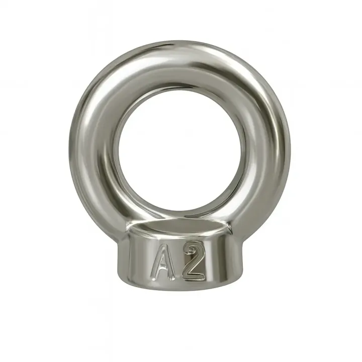 1 Ecrous anneau DIN 582 Inox A2 vue