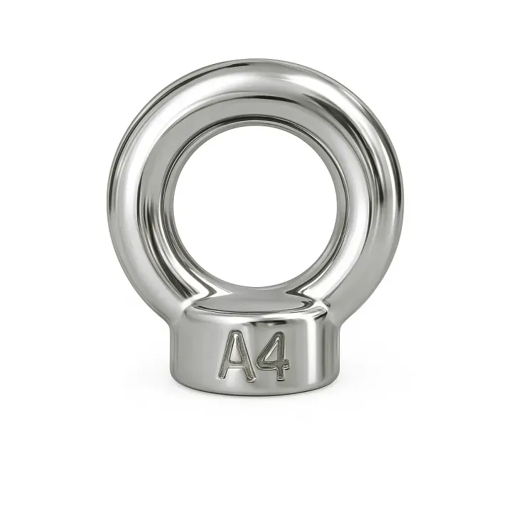 1 Ecrous anneau DIN 582 Inox A4 vue
