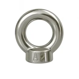 1 Ecrous anneau DIN 582 Inox A2 vue