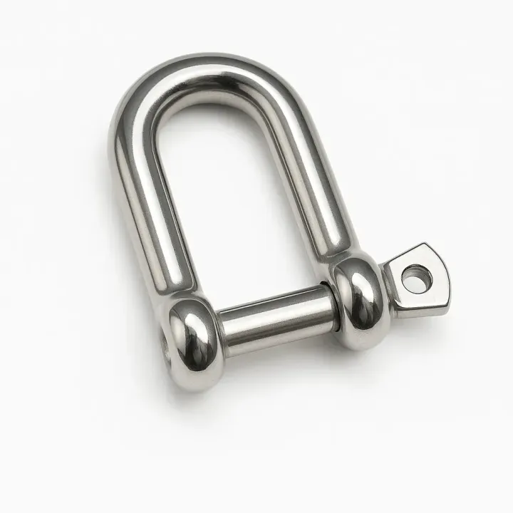 1 Manille droite forgee axe imperdable Inox A4 vue