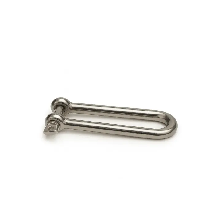 2 Manille droite longue forgee Inox A4 vue