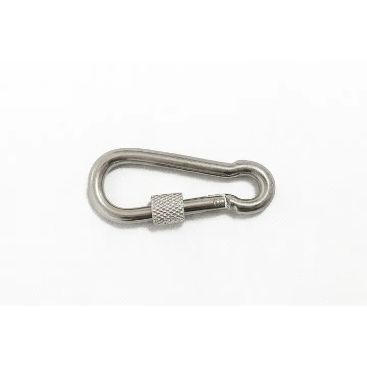 2 Mousqueton avec vis securite Inox A4 vue