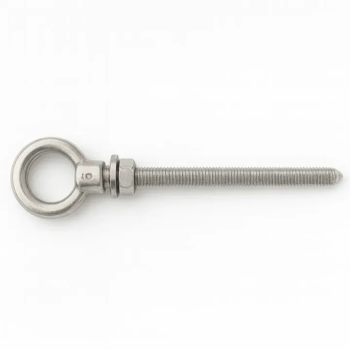 2 Piton oeil filete avec ecrou Inox A4 vue