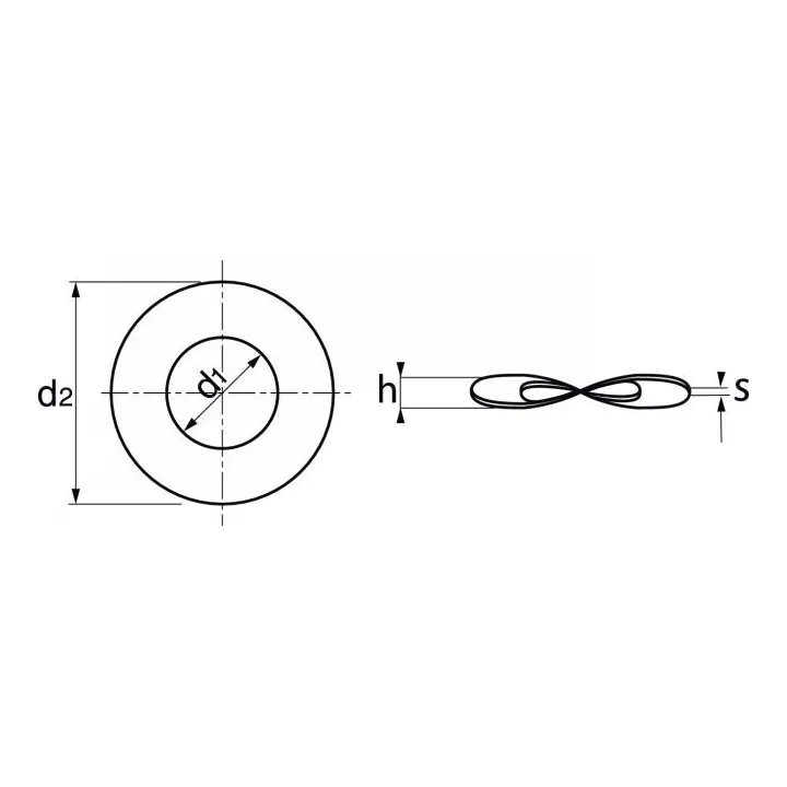 rondelle elastique ondulee inox a1 din 137 b nfe 27620 62517 dmod1