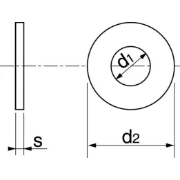 rondelle plate moyenne type m inox a2 nfe 25513 25514 62501 dmod1