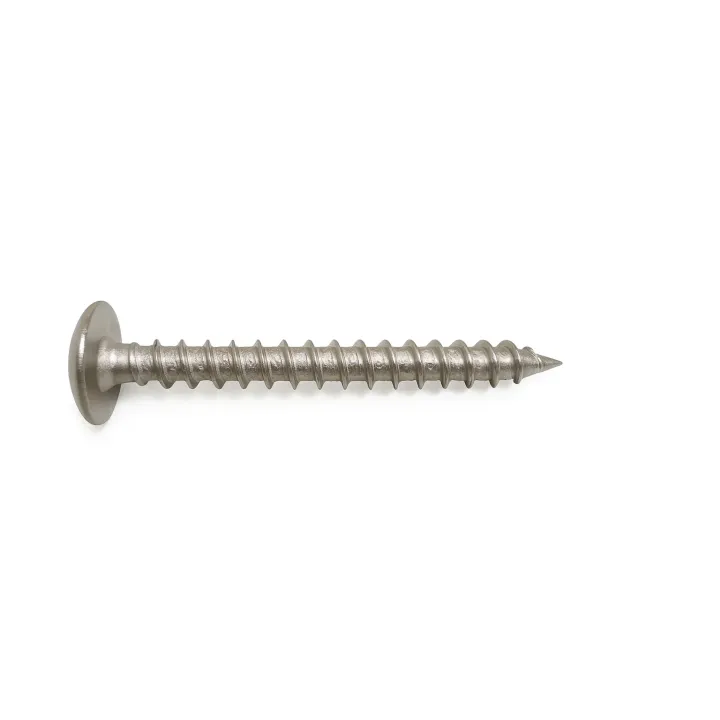 2 Vis bois cylindrique large pour pentures empreinte 6 lobes vue