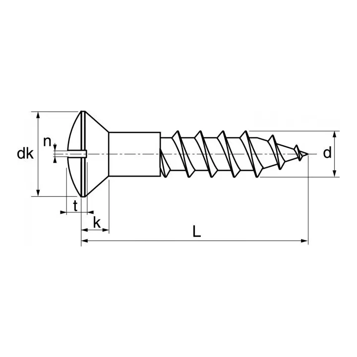 vis bois fraisee bombee fendue inox a2 din 95 62301 dmod1