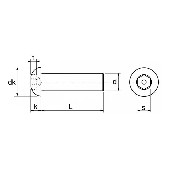 vis bombee six pans creux inviolable avec teton central inox a2 62802 dmod1