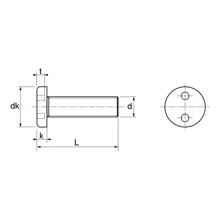 vis metaux cylindrique inviolable snake eye inox a2 62804 dmod1