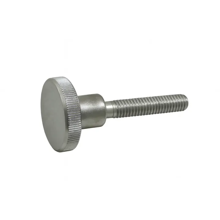 1 Vis moletees, Type haut DIN 464 M 3 x 10 Inox A1. vue