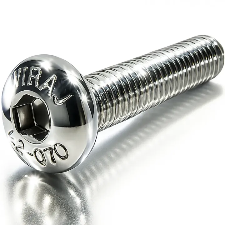 1 Vis bombee six pans creux BHC ISO 7380 Inox A2 vue