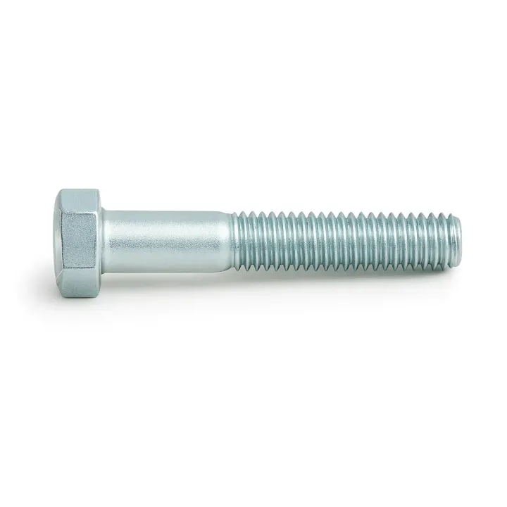 2 Vis hexagonale TH entierement filetee DIN 933 Classe 8.8 zingue vue