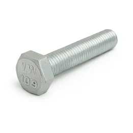 1 Vis hexagonale TH entierement filetee DIN 933 Classe 10.9 zingue. vue