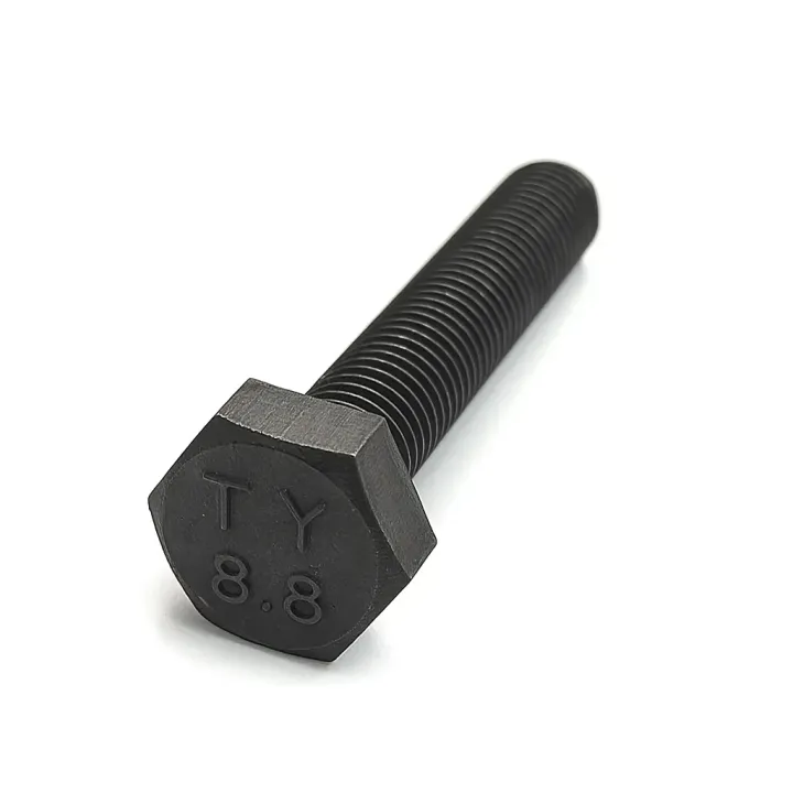 1 Vis hexagonale TH entierement filetee DIN 933 Classe 8.8 brut. vue