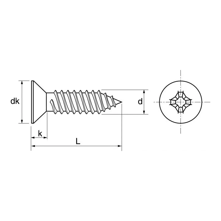 vis tole fraisee phillips forme c inox a2 din 7982 iso 7050 62409 dmod1