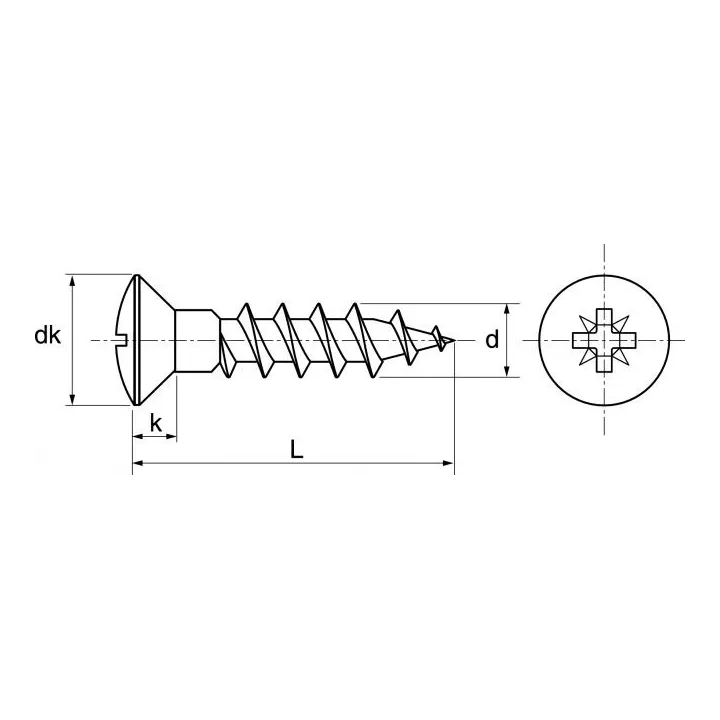 vis bois agglomere fraisee bombee pozidrive inox a2 62311a dmod1