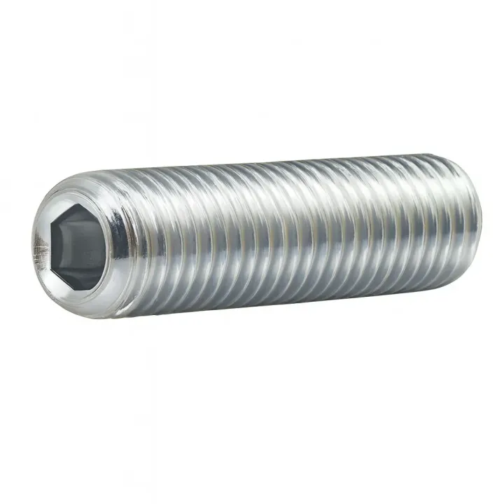 1 Vis sans six pans creux STHC DIN 913 Bout plat Inox A4. vue