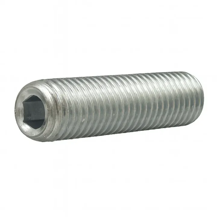1 Vis sans six pans creux STHC DIN 913 Bout plat Acier 45H zingue. vue