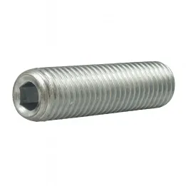 1 Vis sans six pans creux STHC DIN 913 Bout plat Acier 45H zingue. vue