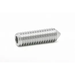1 Vis sans six pans creux STHC DIN 914 Bout pointeau Inox A4. vue