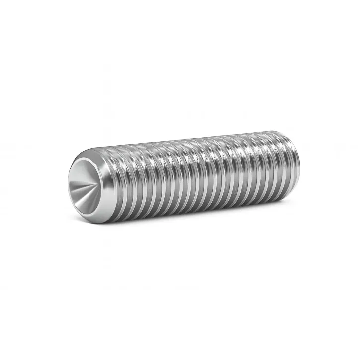 3 Vis sans six pans creux STHC DIN 916 Bout cuvette Inox A4. vue