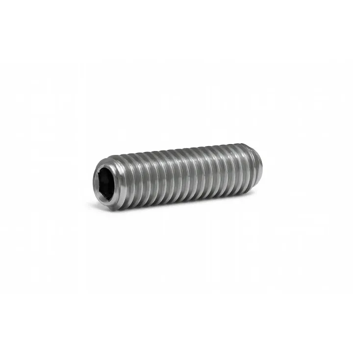 1 Vis sans six pans creux STHC DIN 916 Bout cuvette Acier 45H zingue. vue