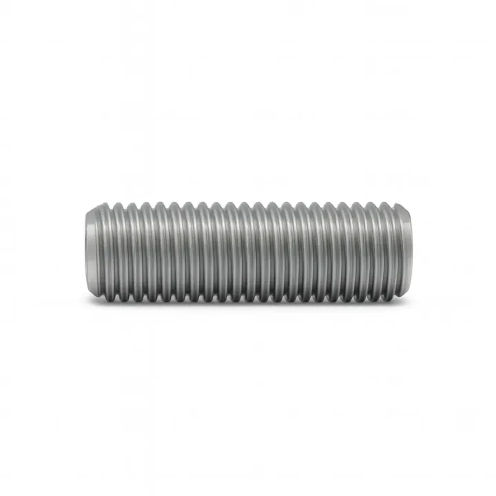 2 Vis sans six pans creux STHC DIN 916 Bout cuvette Acier 45H zingue. vue