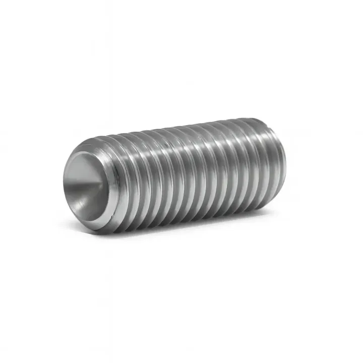 3 Vis sans six pans creux STHC DIN 916 Bout cuvette Acier 45H zingue. vue