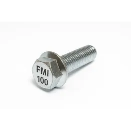 1 Vis hexagonale TH a embase Classe 10.9 zingue. vue de