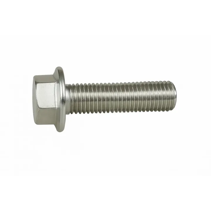 2 Vis hexagonale embase DIN 6921 Classe 8.8 zingue vue