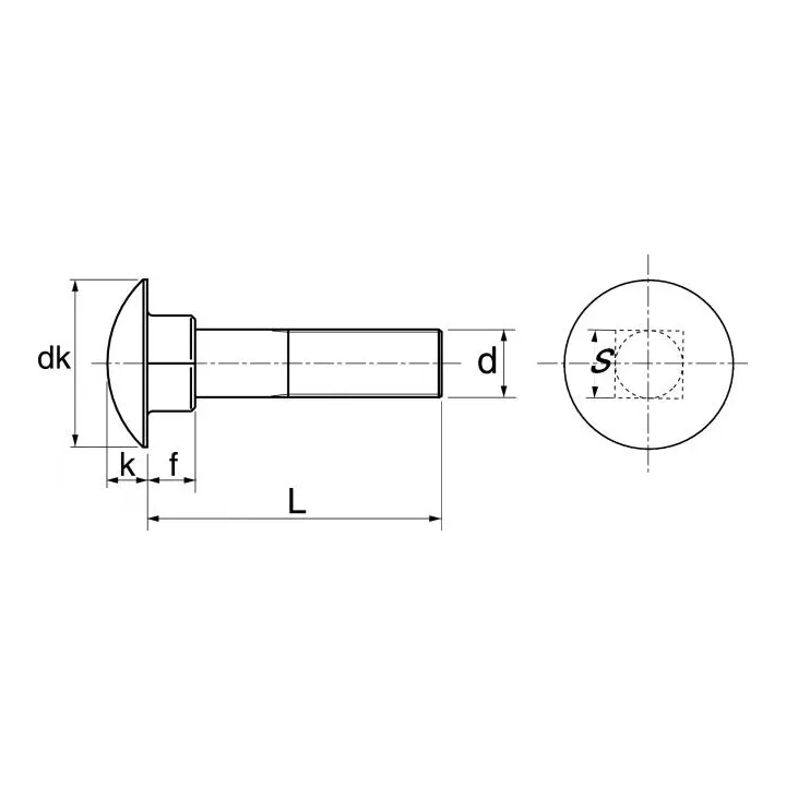 vis metaux ronde collet carre inox a2 din 603 iso 8677 62213 dmod1