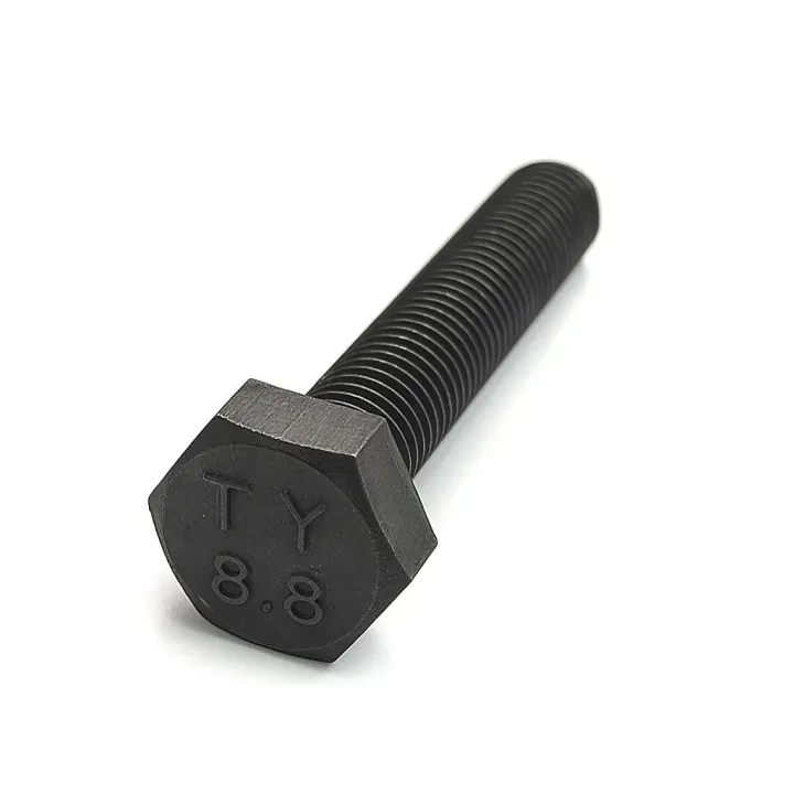 1 Vis hexagonale TH entierement filetee DIN 933 Classe 8.8 brut. vue