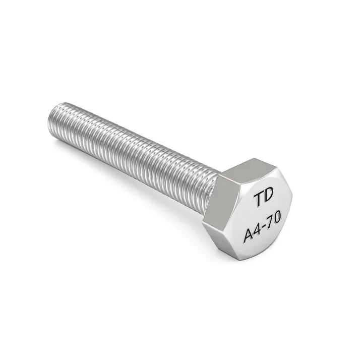 1 Vis hexagonale TH entierement filetee DIN 933 Inox A4 vue