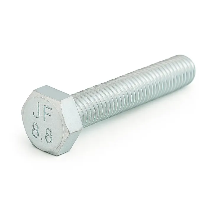 1 Vis hexagonale TH Filetage Partiel Classe 8.8 Zingue vue