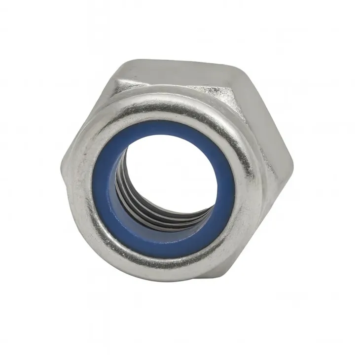 3 ecrou frein bague nylon din 985 classe 8 zingue. vue