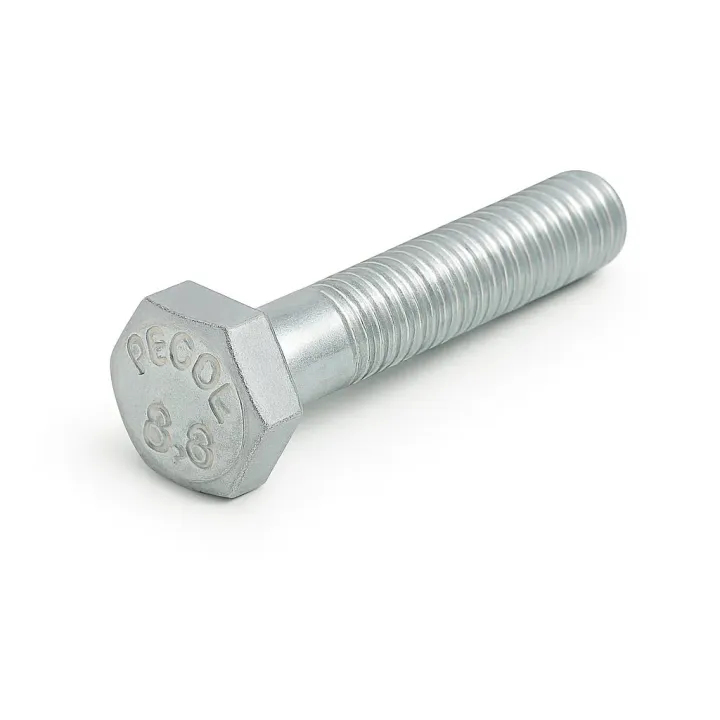 1 Vis hexagonale TH entierement filetee DIN 933 Classe 8.8 zingue vue de