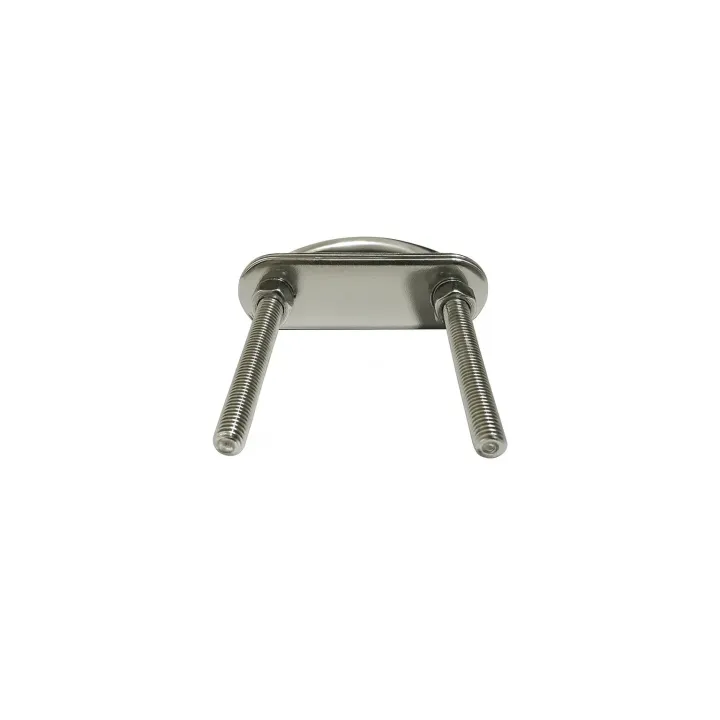2 Etrier en u avec double plaque Inox A4 vue