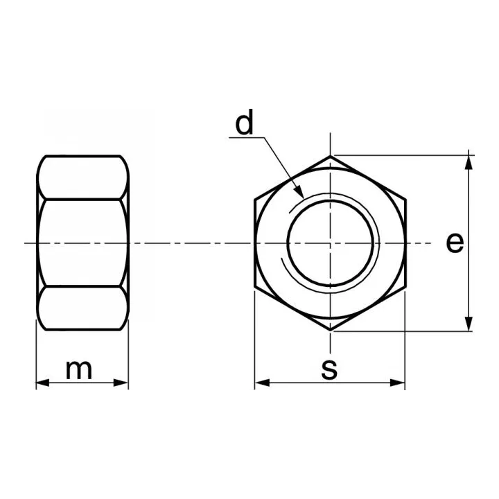 ecrou haut h d inox a4 hh uni 5587 62610 dmod1