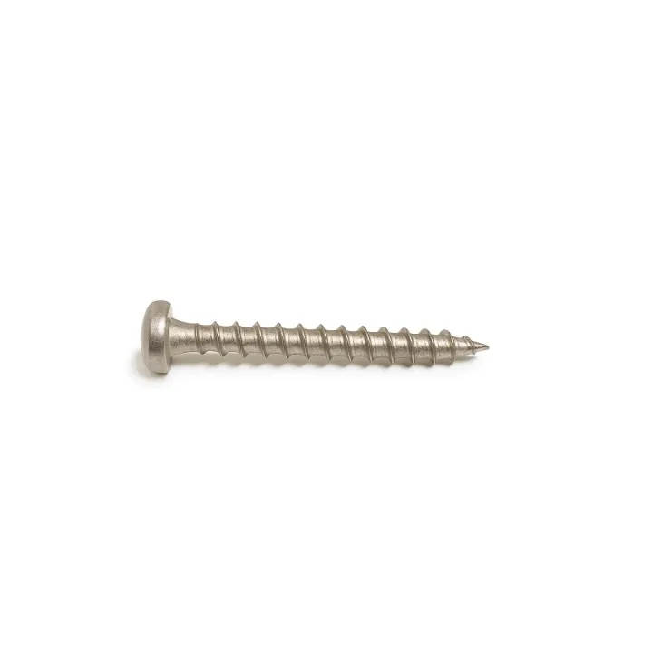 2 Vis pour agglomere cylindrique empreinte 6 lobes Inox A2 vue