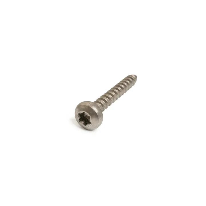 1 Vis pour agglomere cylindrique empreinte 6 lobes Inox A2 vue