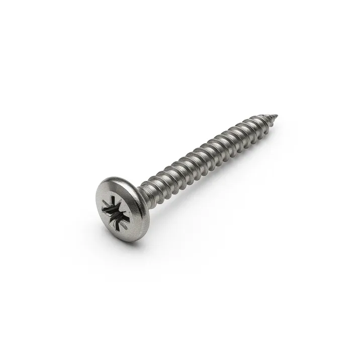 1 Vis pour agglomere cylindrique empreinte pozidrive vue