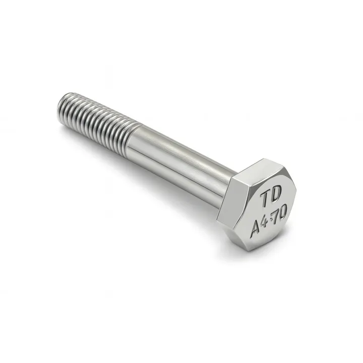 1 Vis hexagonale TH Filetage Partiel Inox A4 vue