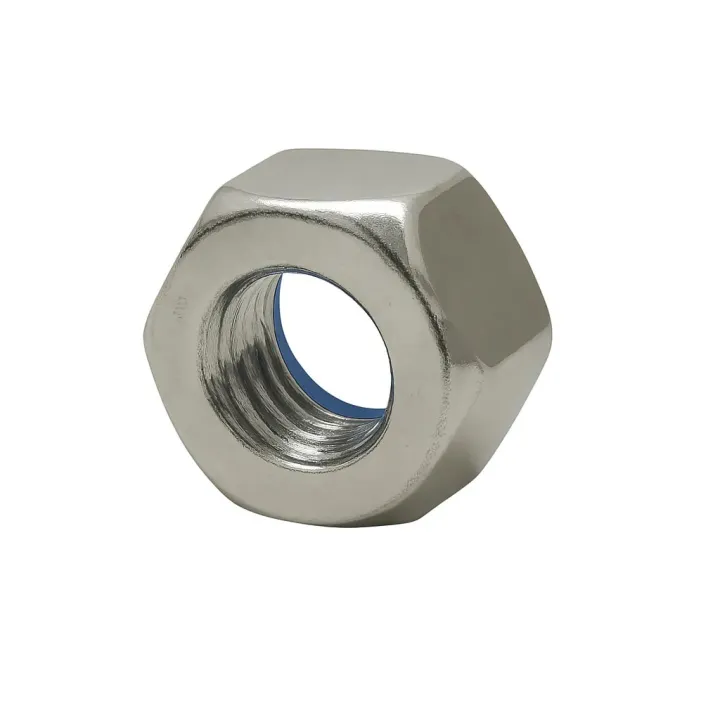 1 ecrou frein bague nylon din 985 classe 8 zingue. vue