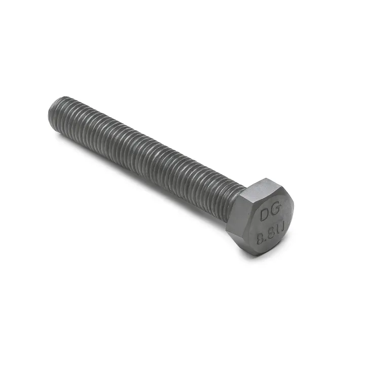 1 Vis hexagonale TH entierement filetee DIN 933 Galvanise … chaud vue de