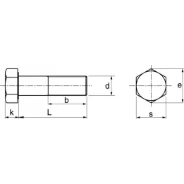 vis metaux hexagonale filetage partiel corps boulon inox a2 din 931 iso 4014 62102 dmod1