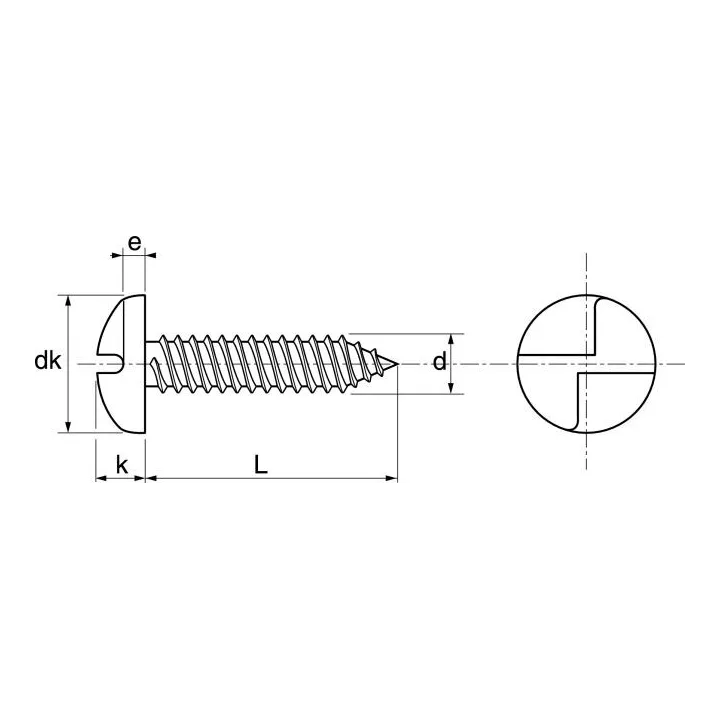 vis tole cylindrique inviolable one way inox a2 62811 dmod1