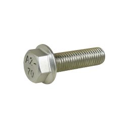 Vis tête hexagonale à embase - DIN 6921 - M 6 x 25 - Inox A2
