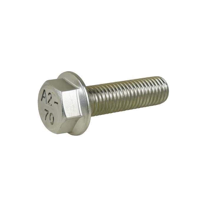 Vis tête hexagonale à embase - DIN 6921 - M 10 x 25 - Inox A2