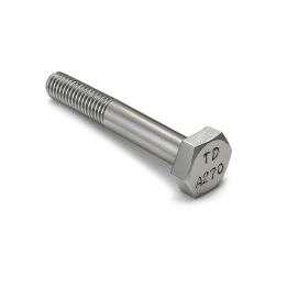 Vis à tête hexagonale - Pas américain UNC - D. 3/8 x 2' - Inox A2