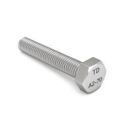 Vis à tête hexagonale - Pas américain UNC - D. 5/16 x 1' - Inox A2